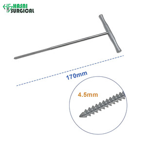 Dispositivo de perforación ósea de 4.5 mm con mango en T, reutilizable, de acero inoxidable, manual, certificado CE, instrumento quirúrgico ortopédico para mascotas - Product Image 1