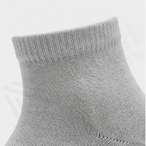 Crew <b>Socks</b> Solid Gray Knitted Breathable Daily Casual Wear Adult Regular Fit - Product Image 4