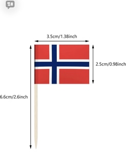 Custom Toothpick <b>Flag</b> Food Decoration Mini <b>Flag</b> for Events Promotion Wooden Stick with Heat Transfer Dye Sublimation Printing - Product Image 3