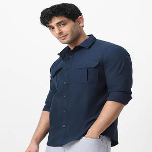 Camisas de manga larga informales personalizadas de alta calidad para hombre, moda transpirable antiarrugas para verano, venta al por mayor para adolescentes - Product Image 4