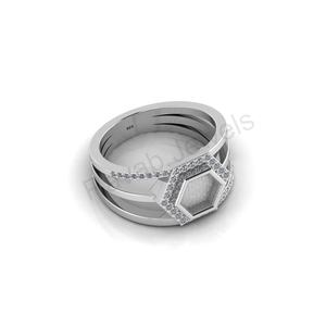 แหวนของขวัญแต่งงานชั้นดีทำจากเงินสเตอร์ลิง925สุดหรูเครื่องประดับงานปาร์ตี้คุณภาพสูงพร้อมหินนมที่ใช้เป็นเครื่องประดับ - Product Image 5