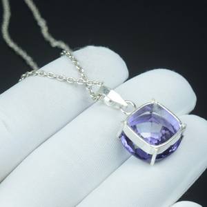 Colgante único de alejandrita en plata de ley 925, piedra preciosa suelta que cambia de color, regalo sorpresa para novia - Product Image 4