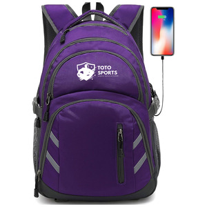 Meilleur fournisseur, prix de gros, logo personnalisé, fermeture éclair lisse, grande capacité, multi-poches, fermeture éclair légère, respirant, sac à dos pour étudiants - Product Image 1