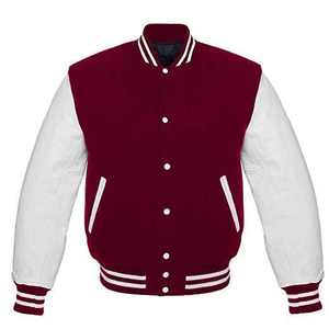 Nouvelle veste varsity pour homme, taille plus, style chaud et élégant, en laine d'hiver avec bordure en fourrure de mouton, respirante et décontractée - Product Image 2