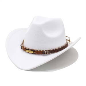 Sombrero de Vaquero con Luces LED de Moda al por Mayor, Disfraz de Fiesta con Lentejuelas Brillantes para Halloween, Navidad y Festivales, 100% Poliéster, Unisex - Product Image 2