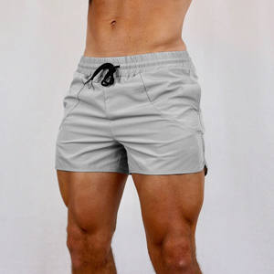 Shorts de course athlétiques personnalisés pour hommes avec logo, légers, respirants, séchage rapide, ourlet fendu, marque personnalisée - Product Image 3