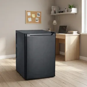 Mini Refrigerador de Acero Inoxidable con Compresor, Refrigerador Compacto para Hotel, Enfriamiento Silencioso, Mini Bar de Bajo Consumo para Hoteles - Product Image 6