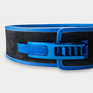 Cinturón de Levantamiento de Pesas de Cuero Premium, Accesorios de Gimnasio, Cinturón con Hebilla de Palanca para Entrenamiento de Peso Muerto, Cinturón de Compresión para Soporte Lumbar - Product Image 3