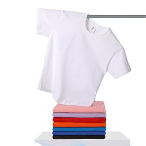 T-shirt à manches courtes en coton pur 230g, col rond, grande taille pour hommes, broderie personnalisée avec logo OEM, prix d'usine Chine Bangladesh - Product Image 1