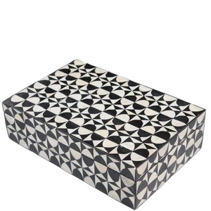 Designer Bone Inlay Jewelry <b>Storage</b> <b>Box</b> Luxury Handmade Wooden Organizer for Women Fashion Accessories - Product Image 1