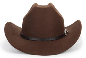 Chapeau de cowboy occidental pour hommes et femmes, chapeau Fedora classique à enrouler avec ceinture à boucle - Product Image 2
