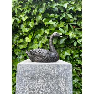 Handmade Cast Iron Swan Sculpture Bronze Finish Wholesaler Price Lawn Garden Decor Vintage Birds Figurine Hot Sell - Product Image 4