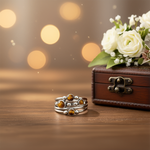 <b>Tiger</b> <b>Eye</b> Fashion <b>Ring</b> 6.80 Grams - Product Image 3