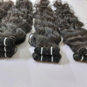 Extensions de cheveux humains vierges indiens Arrow Exim, lots de 100g, double trame machine, styles bouclés durables - Product Image 2