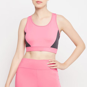 Wholesale Fitness Women Sports Bra Fitness Breathable Solid Gym Running High Quality Customized Sports Bra for Ladies - Product Image 1