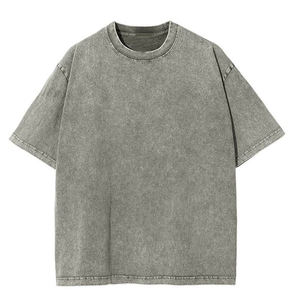 Camiseta de Hombre con Lavado Ácido, 100% Algodón, Estilo Vintage, Logotipo Personalizado, Camiseta Oversize de Hombre con Lavado Ácido, Estilo Urbano, Precio Razonable - Product Image 2