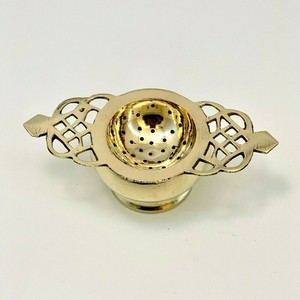 Premium Brass <b>Tea</b> <b>Infuser</b> with Brass Bowl Wholesale Factory Price Handmade Loose <b>Tea</b> Leaf Strainer Kitchen <b>Tea</b> Accessory - Product Image 1