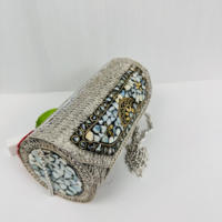 Bolso de Mano Moderno, Estilo Antiguo, con Mosaico Dorado, Personalizado, para la Noche, con Incrustaciones Coloridas, Impresión Digital, Sam Global