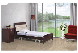 Cama de Hospital Geriátrica Móvil Moderna de Madera con Tres Funciones Ajustables, Cama Médica Eléctrica para Ancianos para Cuidado en el Hogar - Product Image 6