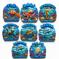 Individueller Ozean-Souvenir Kühlschrankmagnet 3D Harz Meerestier Kühlschrankmagnet Personalisiertes Touristengeschenk