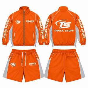 Track <b>Stuff</b> Solid <b>Vintage</b> Autumn Reversible Unisex Two-Piece 100% Polyester Quick Dry Lightweight Casual Drawstring Tracksuit - Product Image 5