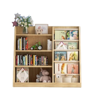 Estantería de madera maciza segura para niños de Lineage Corporation, vitrina de libros estándar, organizador hecho con acabado a base de agua - Product Image 3