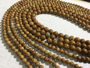 ลูกปัดหินแจสเปอร์สีน้ำตาลทรงกลมเรียบเนียนสำหรับทำเครื่องประดับ DIY ขายส่ง - Product Image 6