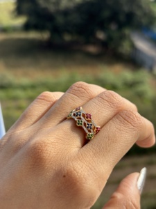 Anillo de Diamantes para Mujer, Oro Amarillo de 14k, Corte de Laboratorio, Joyería Elegante, Brillo Atemporal, Accesorio de Moda Brillante y Duradero - Product Image 5