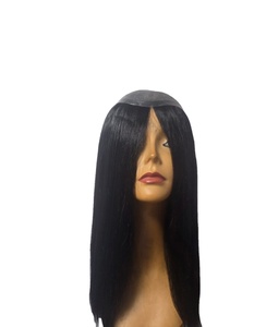 Light <b>Brown</b> Brazilian Remy Human Hair Topper for Women High Density 150% Tangle Free 20 Inches <b>Medium</b> Length Glueless for Base - Product Image 4