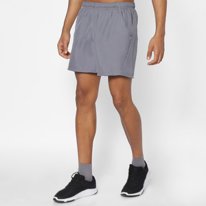 Shorts en cuir décontractés pour hommes grandes tailles, confortables, à taille élastique avec cordon de serrage, en tissu non tissé uni à séchage rapide, vente en gros - Product Image 3