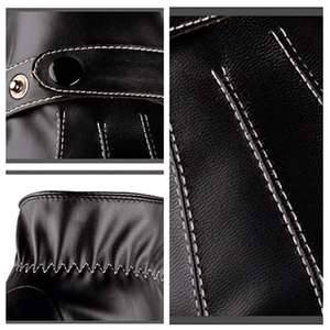 Guantes Deportivos de Ciclismo de Invierno de Cuero Genuino, Resistentes al Viento, Impermeables y a la Abrasión, para Motociclismo al Aire Libre - Product Image 2