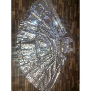 <b>Beautiful</b> Heavy Sequence Work Silver 2xl Heera <b>Creation</b> Lehenga Choli for Party Wear - Product Image 2