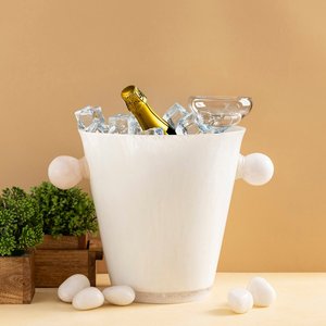 Seau à glace en résine, grand bac de refroidissement design pour boissons, pour vin, champagne, bière, conteneur de stockage de glace pour la maison, le bar, l'hôtel, les fêtes - Product Image 2