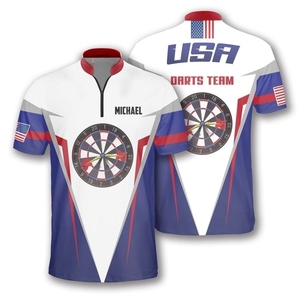 Custom Dart Shirt <b>Bowling</b> Jersey Golf Shirt Sublimation Dye Men's Sports Polo Shirts - Product Image 1