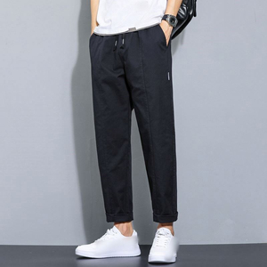 <b>Drawstring</b> Tapered Cuffed Men’s <b>Pants</b> Casual Jogger Style Trousers - Product Image 5