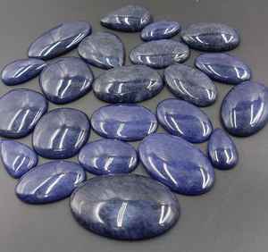 Aventurina Azul Natural, Corte Ovalado y Corte en Forma de Pera, Cabujón de Piedra Preciosa Suelta Pulida con Juego de Colores para la Creación de Joyas - Product Image 5