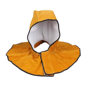 Vente en gros, personnalisable en usine, cagoule de soudeur en cuir croûte de qualité supérieure, respirante, ignifuge, imperméable et résistante au feu - Product Image 2