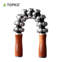 Rouleau de massage en acier inoxydable de haute qualité TOPKO pour la récupération musculaire, le yoga et les exercices de fitness