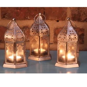 Wedding <b>Dinner</b> Table Top Decoration <b>Candle</b> Holder Lantern Handmade Design Metal <b>Candle</b> Lantern Decorative Item - Product Image 5