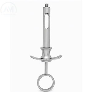 Jeringa Quirúrgica Dental Al Mida, Manual, de Acero Inoxidable, Instrumento con Certificación CE para Procedimientos Dentales - Product Image 1