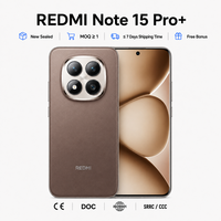 REDMI Note 15 Pro+ Version Globale 5G ESIM Téléphone Original Débloqué Smartphone Android AMOLED Appareil Photo 200MP Vente en Gros Stock OEM Offre Spéciale