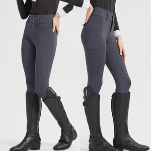 Pantalons d'équitation pour femmes, tissu respirant et confortable avec grip en silicone, pour un usage quotidien et performant, en vente. - Product Image 1
