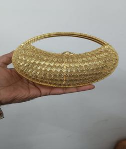 Bolso de Mano Tipo Clutch con Cuentas y Cadenas Metálicas, Estilo Vintage Indio, Hecho a Mano, para Fiestas Nocturnas, Bodas, Regalos de Cumpleaños - Product Image 2