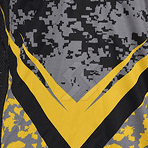 Camiseta de Paintball Personalizada de Manga Larga, Diseño de Camuflaje Gris y Amarillo, Ropa para Actividades al Aire Libre, Ajuste Universal - Product Image 4