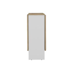 Tavolo da pranzo pieghevole Esart bianco/Macadamia per soggiorno soluzione elegante e salvaspazio - Product Image 4