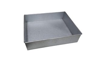 Aluminium Coated Bread Mould Baking <b>Cake</b> Brownie Silver Square Baking Tray Pan 12 X <b>10</b> X 2.5 <b>Inch</b> Heavy Duty Oven Safe - Product Image 2