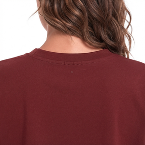 T-shirt court pour femme de qualité supérieure, logo personnalisé imprimé, très tendance, respirant, coupe ajustée, idéal pour l'été, prix bas. - Product Image 6