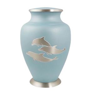 Urna Funeraria Decorativa con Diseño Oceánico para Cenizas de Adultos, Tamaño Mediano, Recuerdo Conmemorativo - Product Image 1