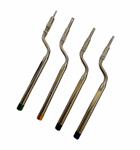 Juego de 4 Piezas de Osteótomos Dentales de Alta Calidad para Levantamiento de Senos, Punta Curva y Recta, de Acero Inoxidable Alemán, Manuales, con Certificación CE - Product Image 5