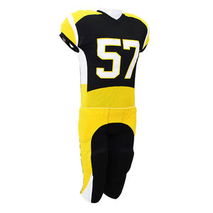 Fabrication OEM, conception personnalisée, uniformes de football américain respirants à manches courtes, sublimation, haute qualité, antibactériens - Product Image 6
